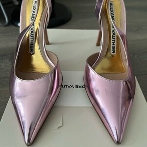 Alexandre Vauthier Pink Metallic Heels